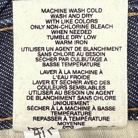 Gap 1969 Y2K Low-Rise Jeans Women's 4R Straight Dark Wash Stretch Denim Grunge - Picture 9 of 9